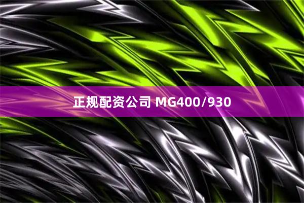 正规配资公司 MG400/930