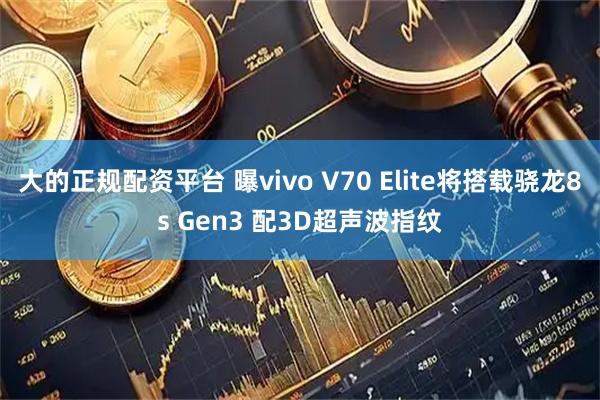 大的正规配资平台 曝vivo V70 Elite将搭载骁龙8s Gen3 配3D超声波指纹
